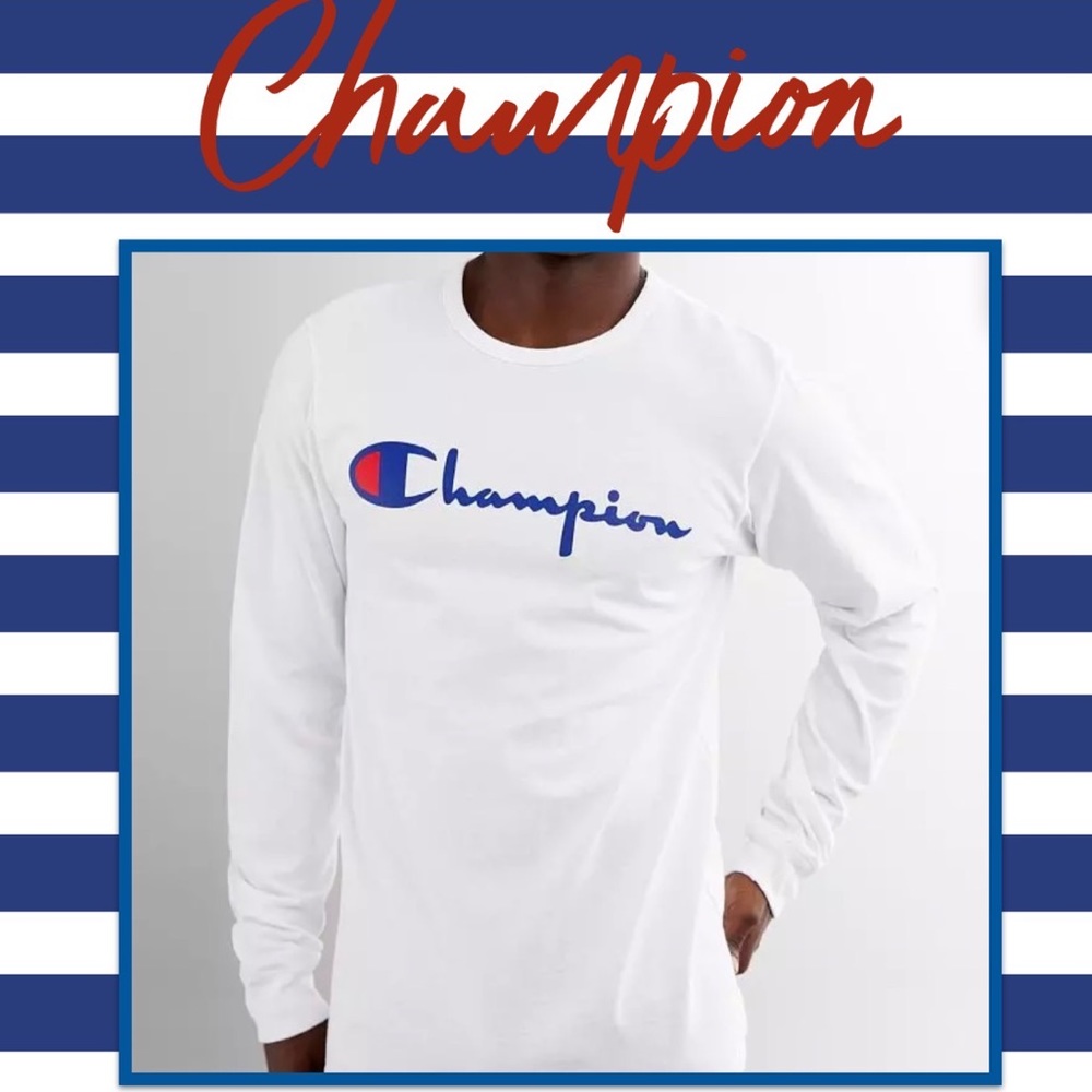 Champion Long Sleeve Tee.    S